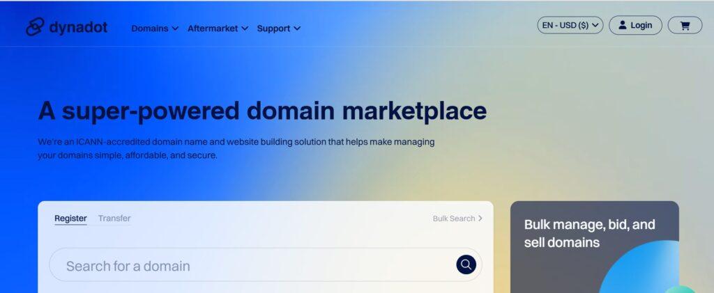 Dynadot- Best for Premium Domain Extensions