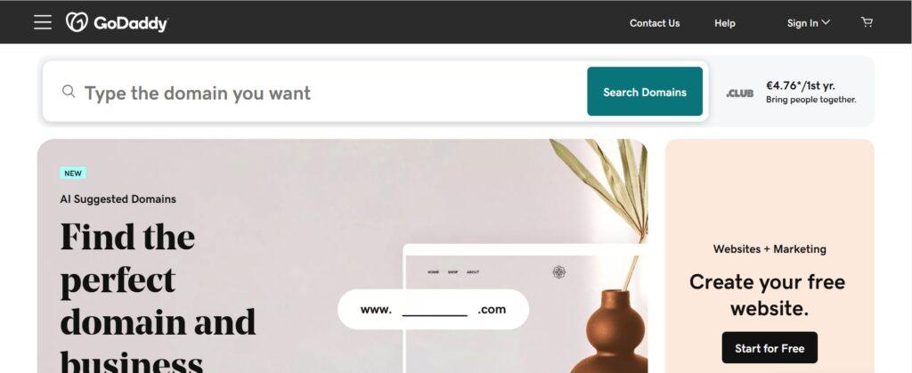 GoDaddy- Best Domain Registration Company for Start-up