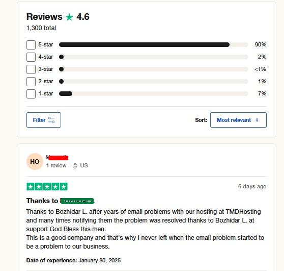 TMD Hosting Reviews