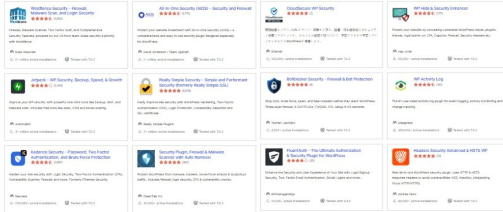 Install Security Plugin